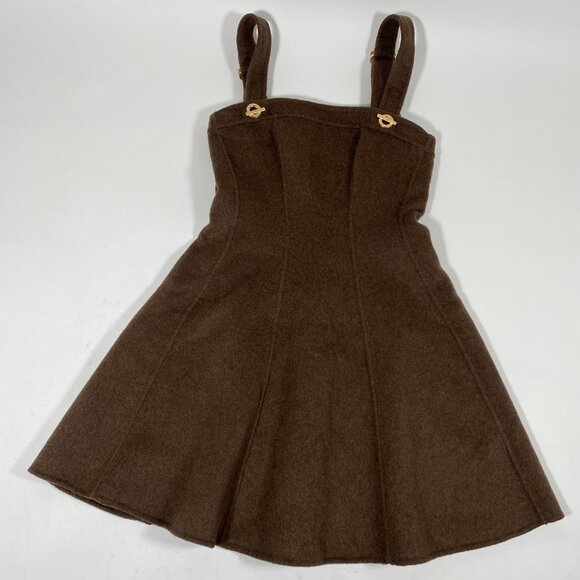 GAP x CULT GAIA Brown Wool Blend Mini Dress - Picture 2 of 8